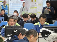 弾道ミサイル落下を想定した鳥取県国民保護共同図上訓練2