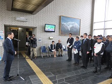 新型移動式ホールボディカウンタ車運用開始式1