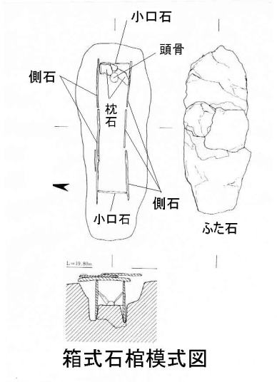 箱式石棺の模式図