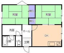 ２DK間取り図