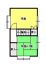 3DK（B)間取り図２階