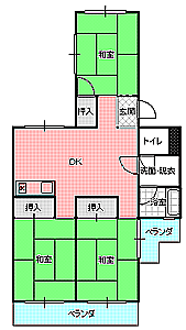 ３DK間取り図