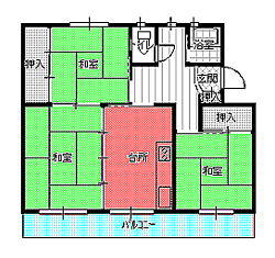 ３DK（Ｂ)間取り図