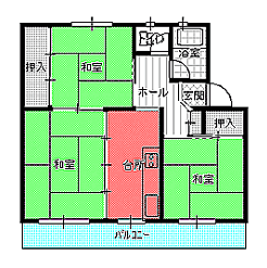 ３DK（Ａ)間取り図