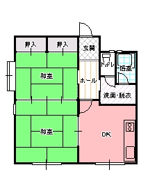 ２DK間取り図