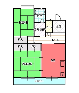 ２DK（Ａ)間取り図