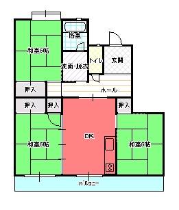 ３DK（Ｂ)間取り図