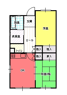 ２DK間取り図