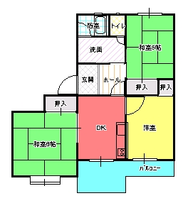 ３DK（Ｂ)間取り図