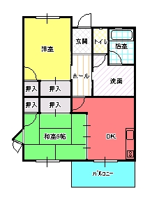 ２DK（Ｂ)間取り図