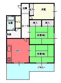 ３DK（Ａ)間取り図