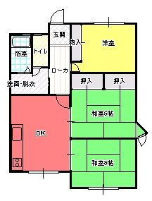 ３DK間取り図