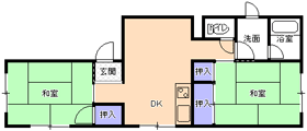 ２DK間取り図