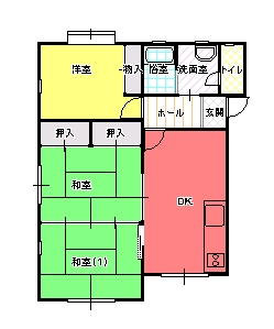 ３DK（Ａ)間取り図