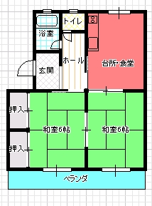 ２DK（Ａ)間取り図