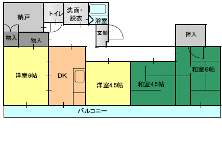 4DK（C)間取り図