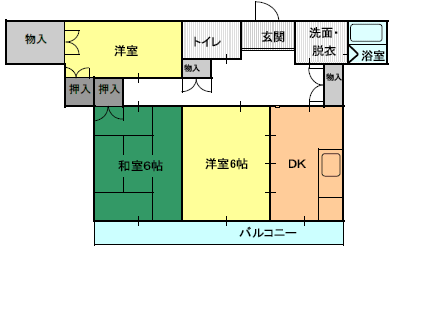 ３DK（Ａ)間取り図