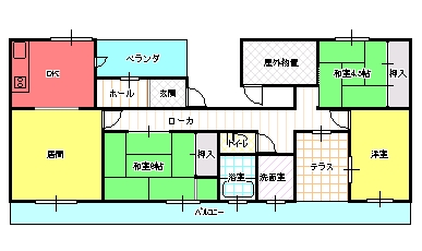 ４DK（Ａ)間取り図