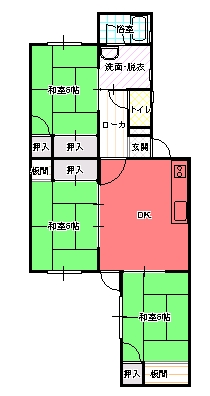 ３DK（Ａ)間取り図