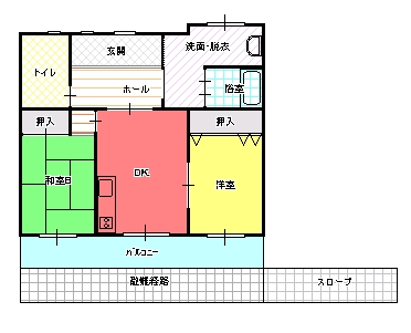 ２DK（Ｂ)間取り図