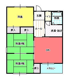 ３DK（Ａ)間取り図