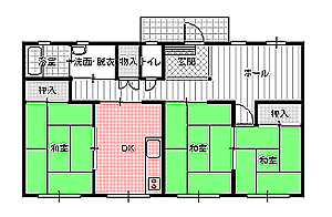 ３DK間取り図