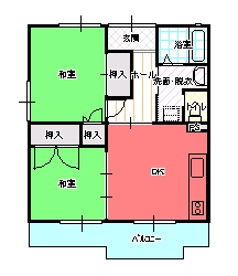 ２DK間取り図