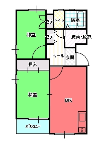 ２DK（Ａ)間取り図