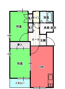 ２DK（Ｂ)間取り図