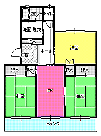 ３DK間取り図