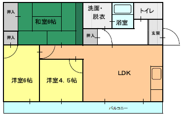 ３DK（Ａ)間取り図