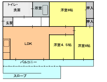 ３DK（Ａ)間取り図