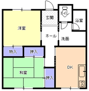 ２DK間取り図