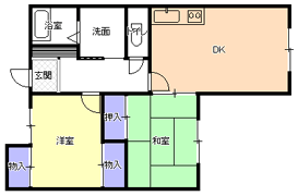 ２DK（Ａ)間取り図