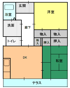 ２DK（B)間取り図