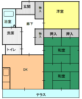 ３DK（F)間取り図