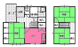 ３DK間取り図