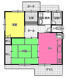 ２DK間取り図