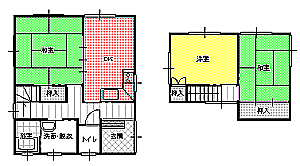 ３DK間取り図