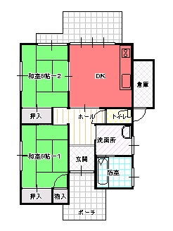 ２DK間取り図