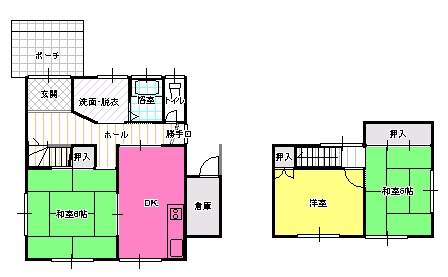 ３DK間取り図