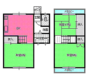 ３DK間取り図