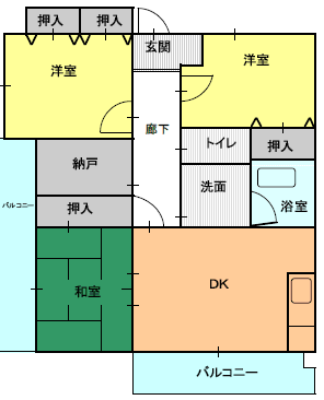 ３DK（G)間取り図