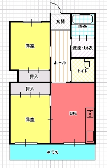 ２DK（E)間取り図