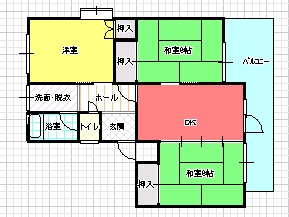 ３DK（Ａ)間取り図