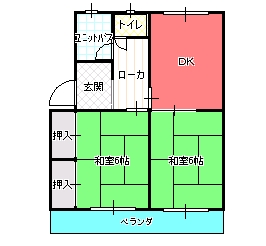 ２DK間取り図