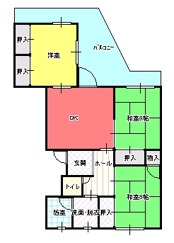 ３DK間取り図