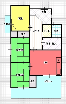 ３DK（Ａ)間取り図