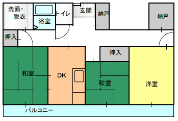 3DK（A）間取り図