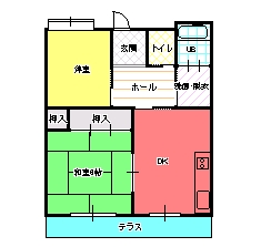 ２DK（Ｂ)間取り図